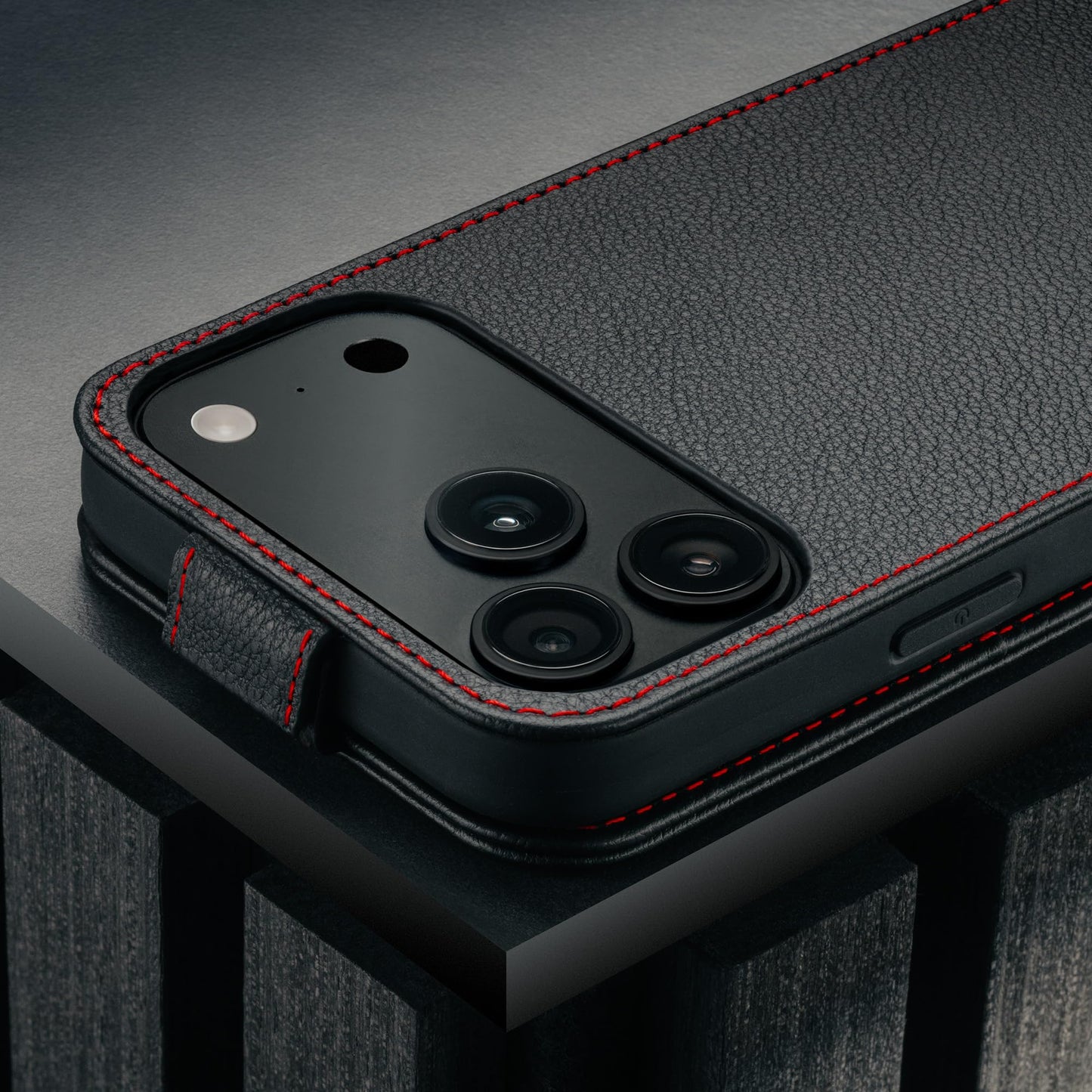 TORRO Flip Case Compatible with iPhone 17 Pro Max 6.9” 2025 – Premium Leather Vertical Flip Wallet Case with Card Slots (Compatible with Official MagSafe Chargers) (Black)