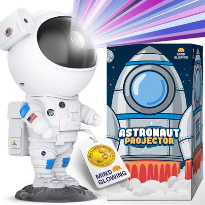 Mind-Glowing Astronaut Galaxy Projector - Spaceman Projector with Remote, Timer, Star & Nebula Modes - Dimmable Astronaut Night Light for Kids Space Decor - Cool Birthday Gift for Any Year Old Boys