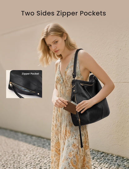 Handbags for Women Large Designer Ladies Hobo bag Bucket Purse Faux Leather