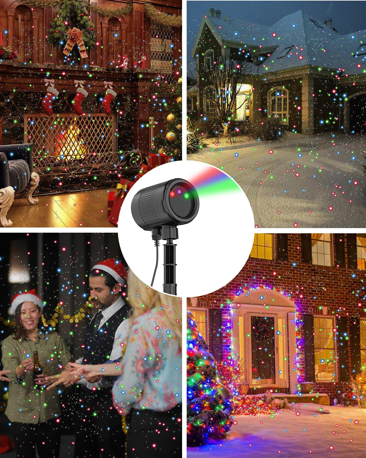 MXLATUU Laser Projector Lights, Valentines Day Gift RGB Laser Light with RF Remote,Timer, Christmas Holiday Decorations Projector for Home Garden Yard Party Outdoor Indoor Lights Show