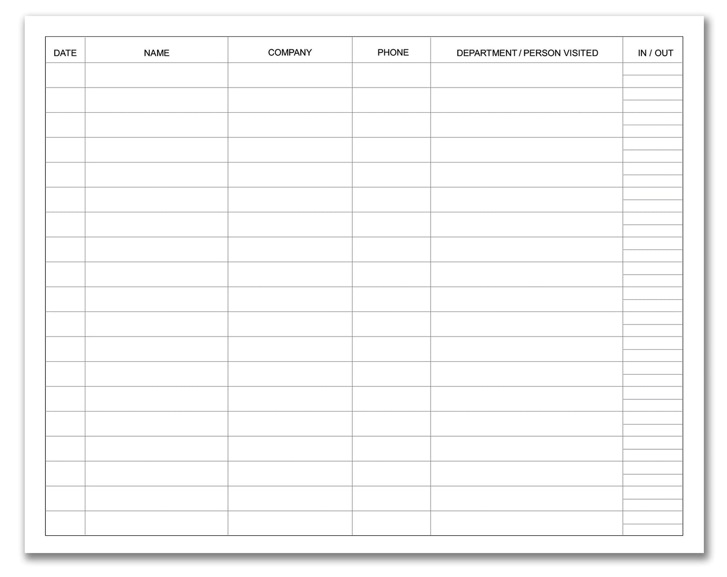 BookFactory Visitor Log Book Visitor Register Visitors Sign-in Book - 120 Pages, 8 7/8'' x 7'' - Burgundy Cover, Section Sewn Hardbound (Made in USA)
