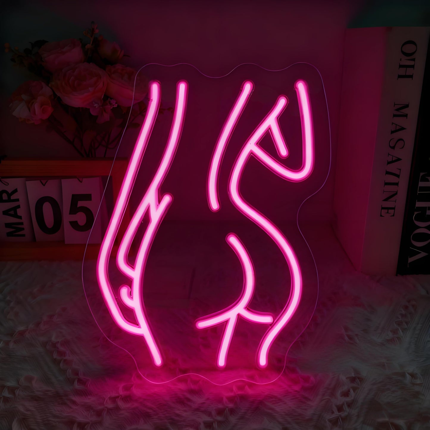 Neonawall Girl Body Neon Sign for Wall Decor Sexy Light Up Business Led Sign Birthday Party Gifts Led Decorative Night Signs Room Decorations Christmas Party Gifts for Bar Club Game Room Bedroom