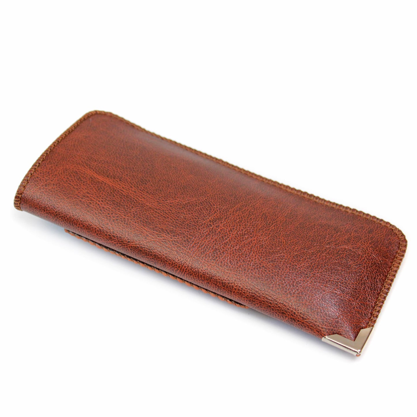 Premium Soft Glasses Case with Belt Clip & Card Pocket, PU Leather Eyeglass Sunglass Reading Glasses Case Pouch Brown B01BR