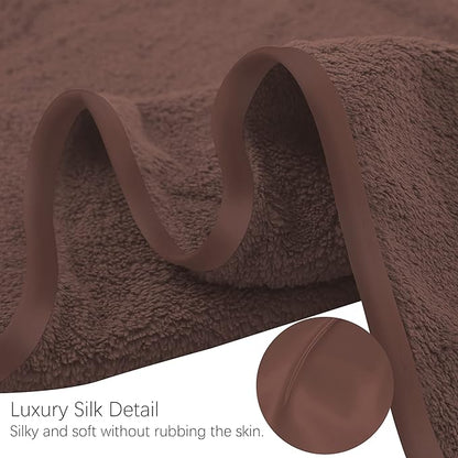 TENSTARS Luxury Silk Hemming Towel Set