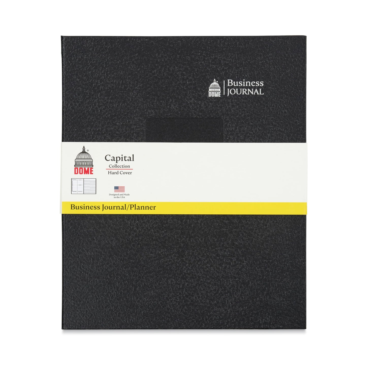 DOME Business Journal – 8 x 10 Inch Hardcover Professional Planner Notebook with Metal Coil Binding, Stickers & Organizational Guide, 200 Pages, Premium Acid-Free 60-lb Paper, Made in USA (8 x 10)