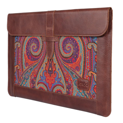 Londo Leather Sleeve Compatible with MacBook Pro 14 & Air 13-13.3 Inch (M5, M4, M3, M2, M1, Pro, Max) & iPad Pro 12.9, Premium Top Grain Leather Laptop Bag, 2020 to 2026 Models