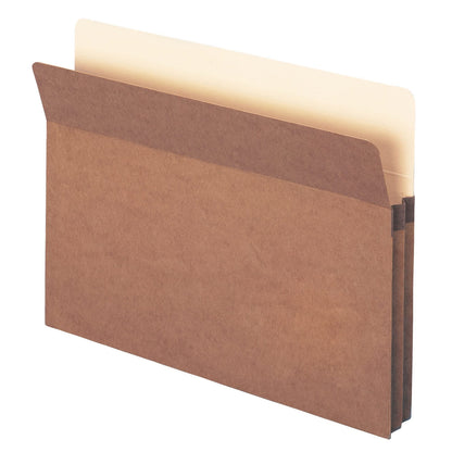 Smead File Pocket, Straight-Cut Tab, 1-3/4" Expansion, Letter Size, Redrope, 25 per Box (73214)