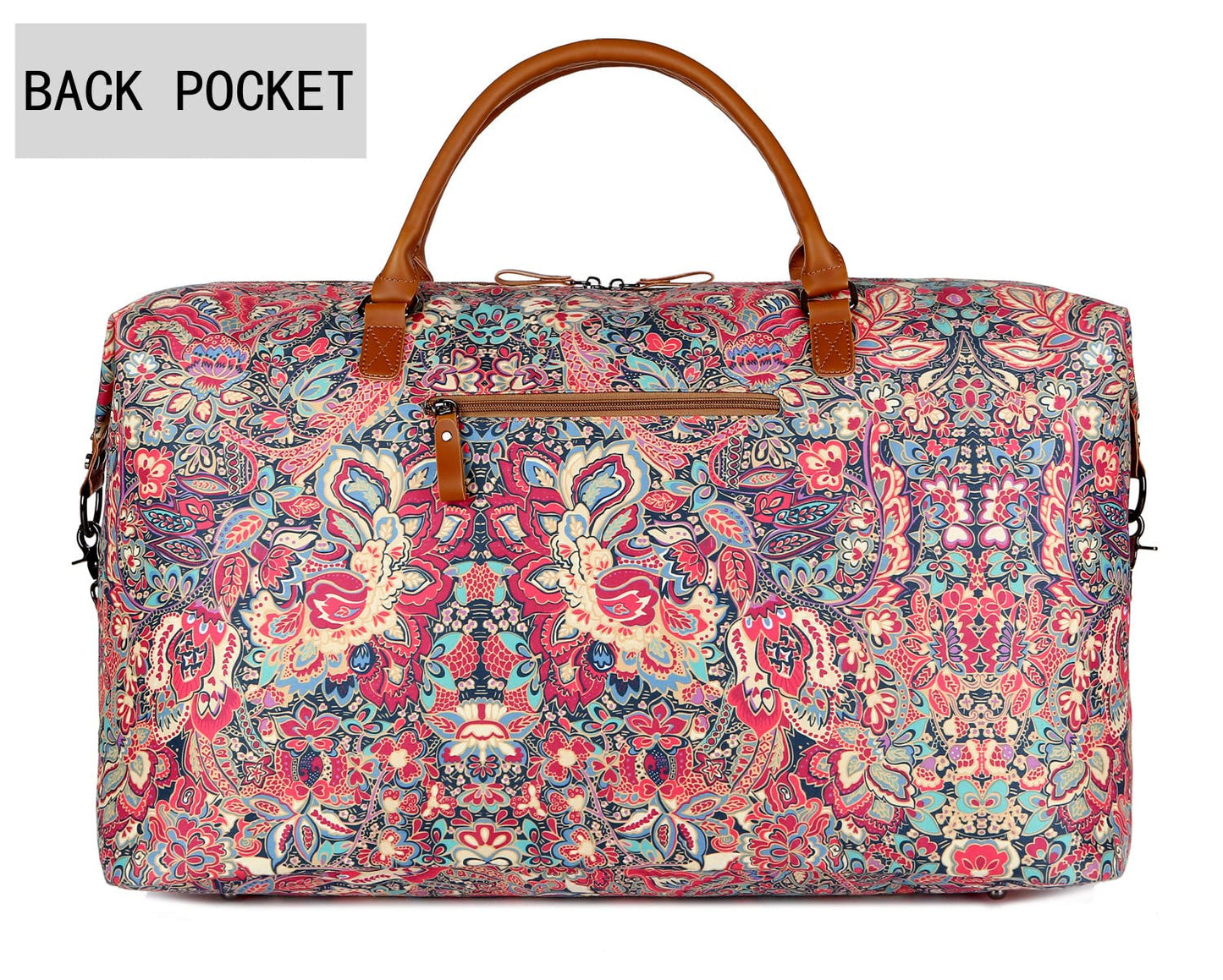 Oversized Pretty Women's Travel Duffel Bag 52L Weekend bag Weekender Overnight Carry on Luggage HB-15 (HS)