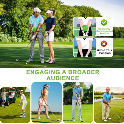 HOMY MART The Connector Golf Training Aid, Golf Swing Trainer for Posture Correction Practice, Golf Swing Training Aid, Golf Training Aids Helps Train Proper Swing Mechanics, Arm Structure