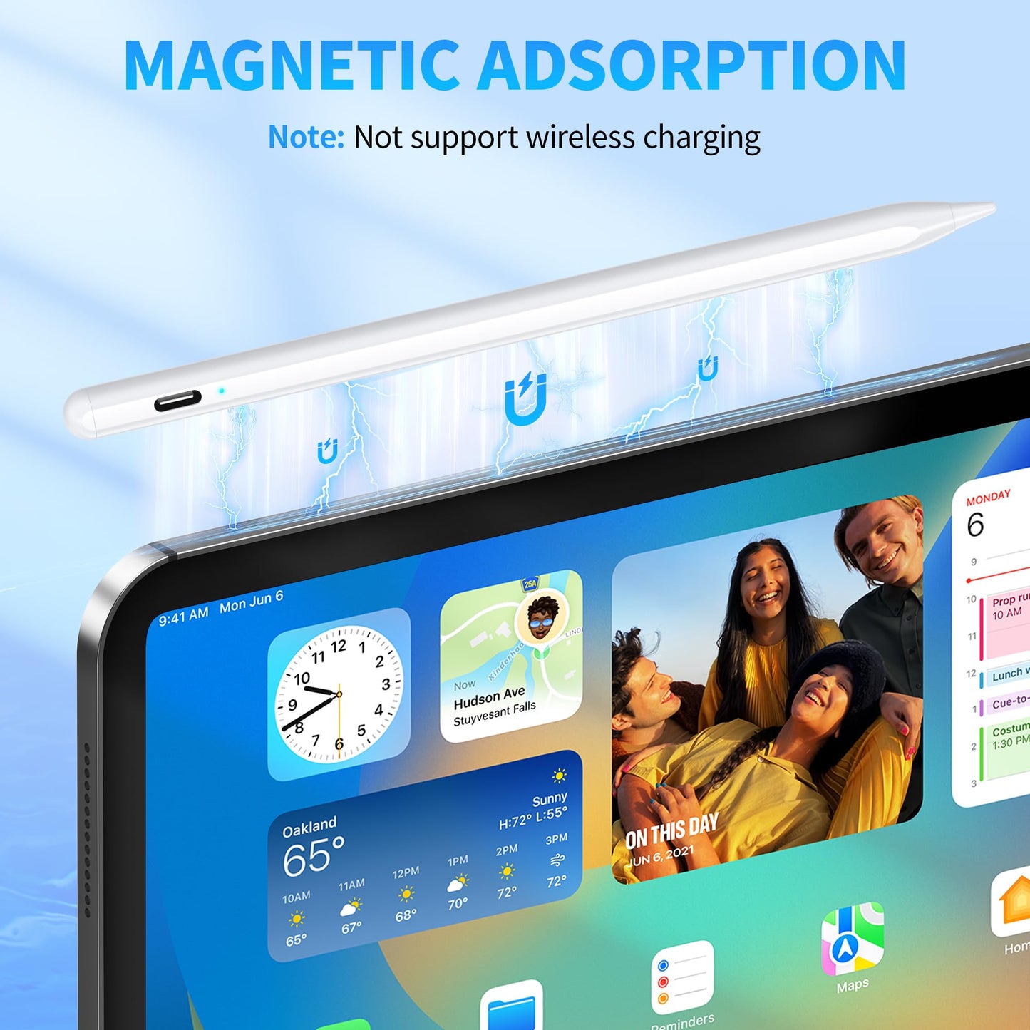 Stylus Pen for Touchscreen, Compatible for Android & iOS Phones/Tablet, Fast Charge Universal Stylus Pen for i-Phone, i-Pad, Tab A9+, High Sensitivity & Precision Stylist Pencil for Writing/Drawing