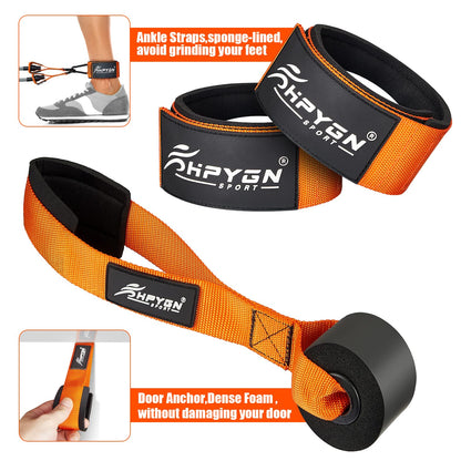 HPYGN Resistance Bands, Heavy Exercise Bands with Handles, Fitness Bands for Working Out, Workout Bands for Men, Weight Bands Set for Muscle Training, Strength, Slim, Yoga, Home Gym Equipment