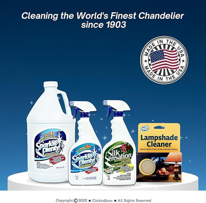 Sparkle Plenty Silk Sensation Artificial Flower & Plant Leaf Cleaner - Fake Flower Dusting Spray - Silk Plant Cleaner Spray No Wipe - Drip Dry Cleaning Supplies for Artificial Tree (32 oz, 3 Pack)