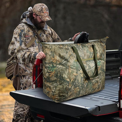 Camouflage Scent Control Bag - Extra Large 42 x 26 Inch Waterproof Smell Proof Storage for Hunting Gear