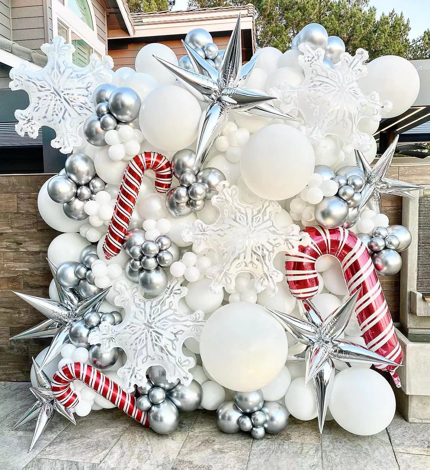 5pcs 36inch snowflake balloons-winter theme birthday party decerations supplier-winter flower for ice snow activity party decorations