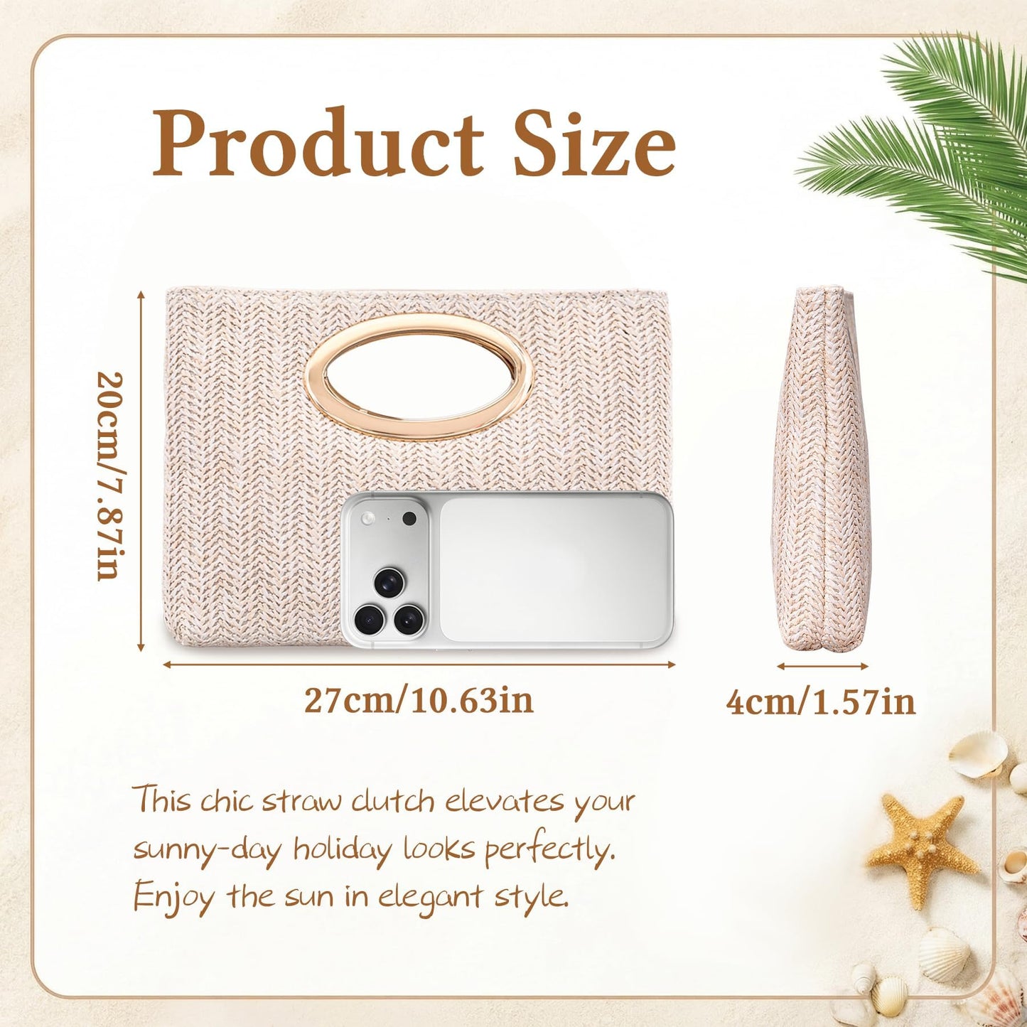 ENFANTRY Clutch Purses for Women Evening Bag, Stylish Clutch Bag, Versatile Evening Purse for Parties, Weddings & Cocktail Events