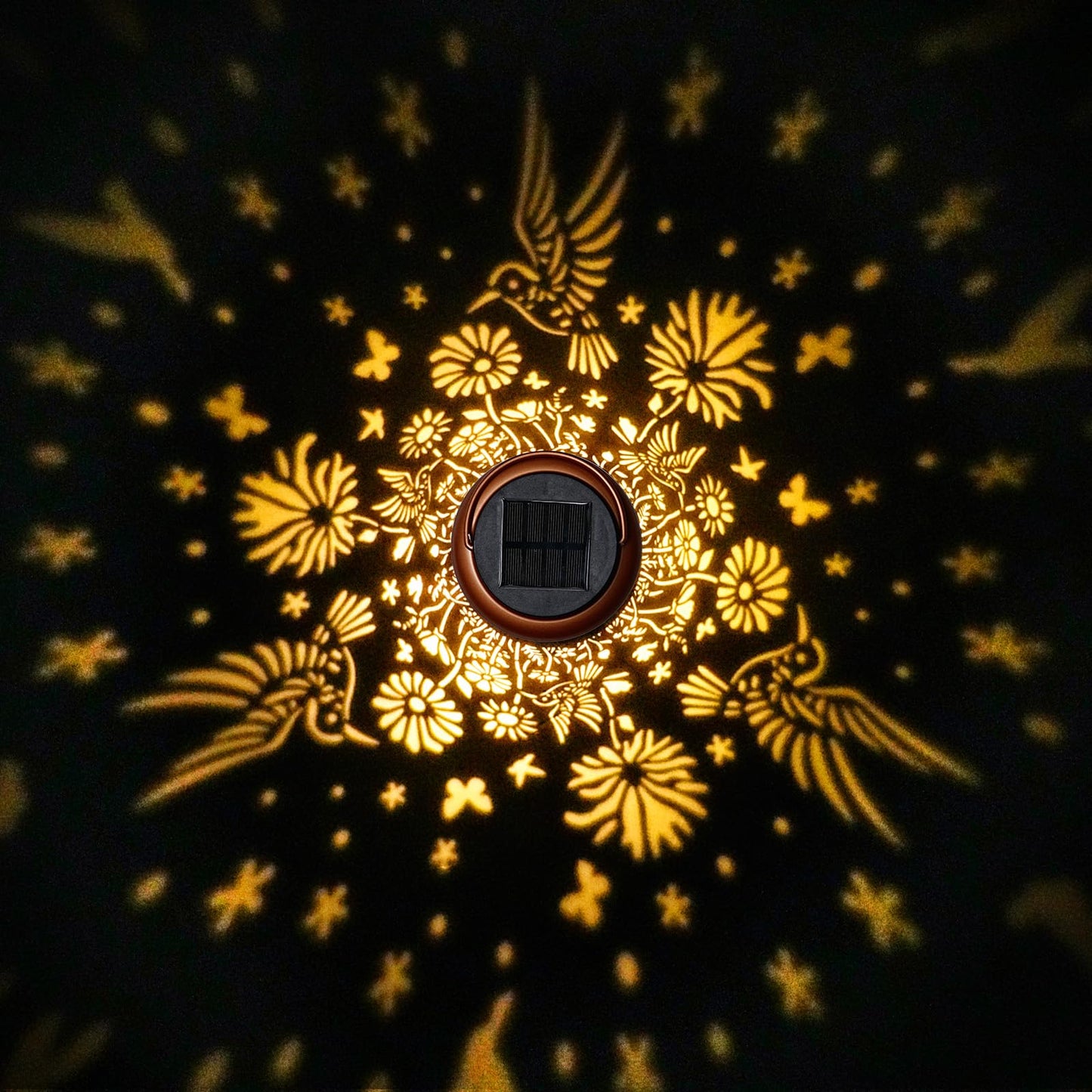GOLFOEE Solar Lanterns Outdoor Waterproof Hummingbird Solar Lights Outdoor Waterproof for Garden, Birthday Gifts for Women Mom Grandma, Garden Lights for Backyard, Patio Decor