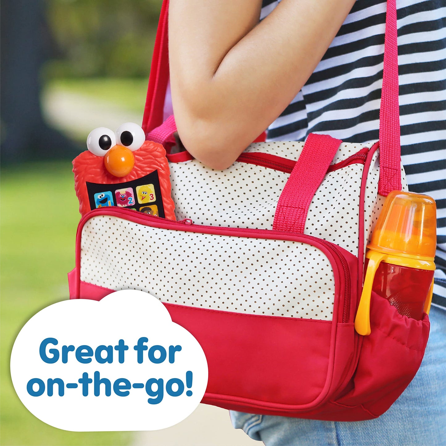 SESAME STREET Learn with Elmo Pretend Play Phone, Learning and Education, Kids Toys for Ages 2 Up by Just Play