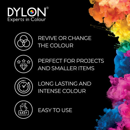 Dylon Fabric Clothes Soft Furnishings Hand Dye Sachet-Espresso Brown, 50 g (Pack of 1)