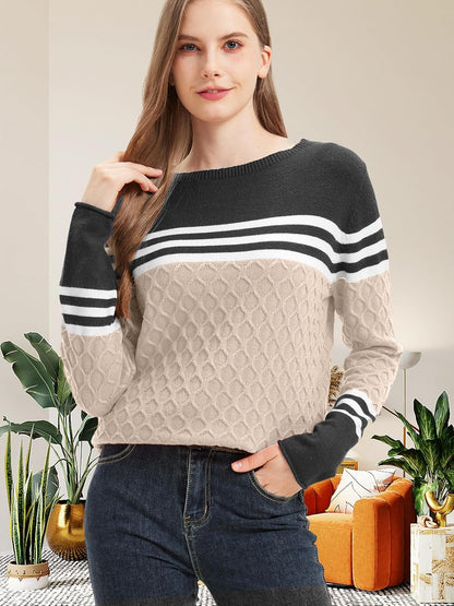 Womens Sweaters Fall 2025 Fashion Boho Trendy Lightweight Pullover Crew Long Sleeve Cute Tops for Women Winter Outfits
