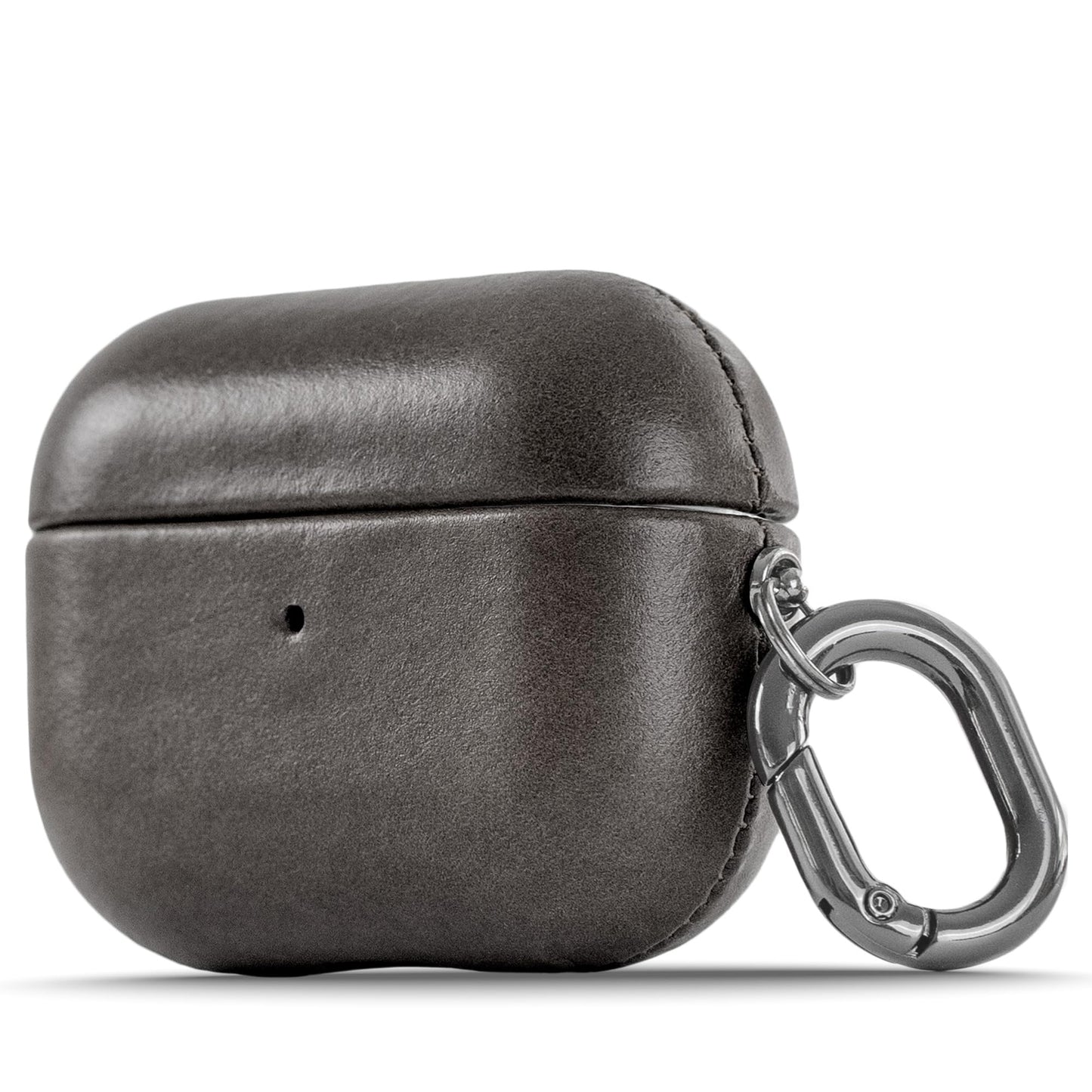 Le Pelle - Handcrafted Premium Italian Leather Case - for AirPods Pro (2nd Generation ONLY) - Two-Tone Effect with Unique Patina Over Time - Graphite Black