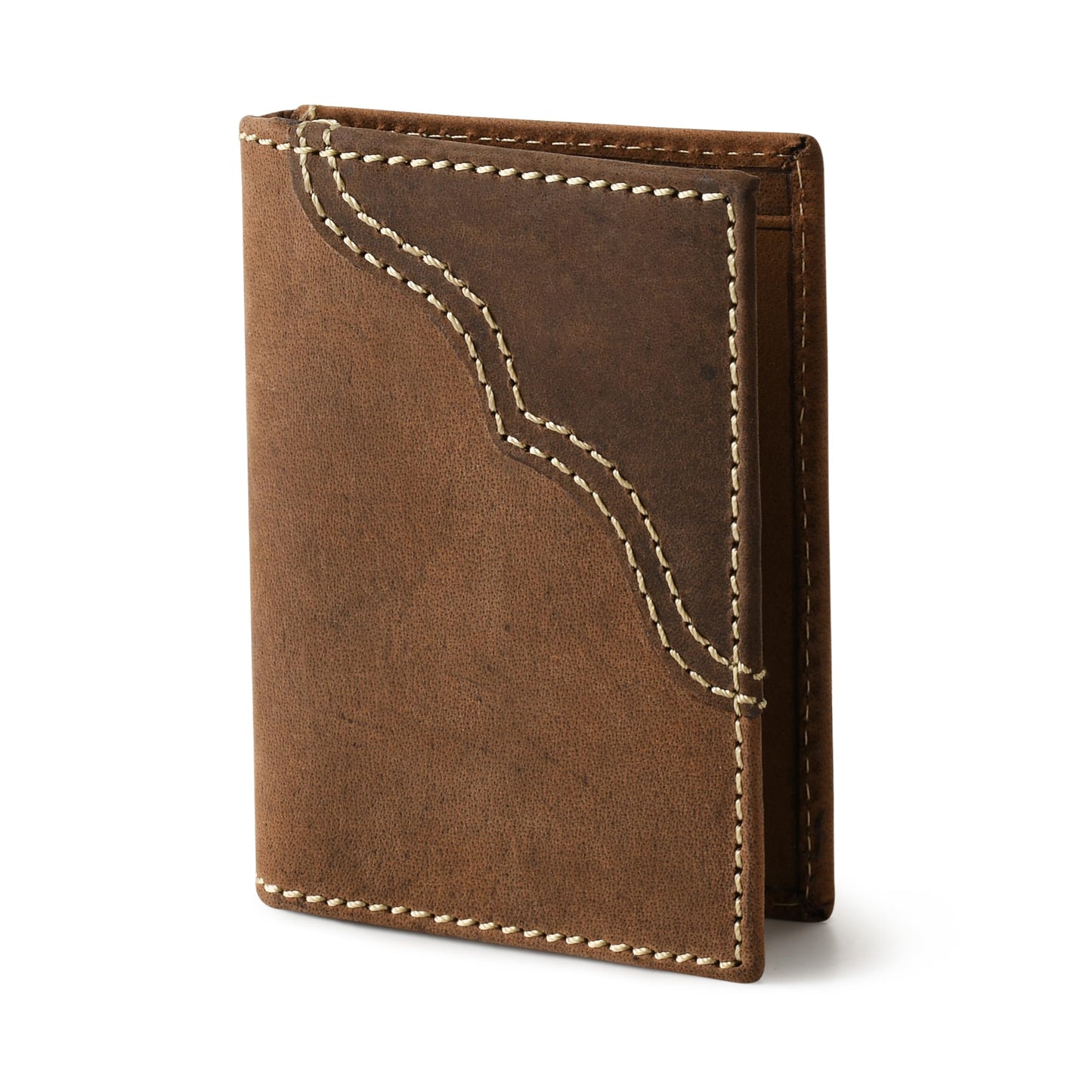 Wrangler Men's Bifold Wallet with Money Clip & ID Window, RFID Blocking, Genuine Leather, Minimalist, Gift for Him