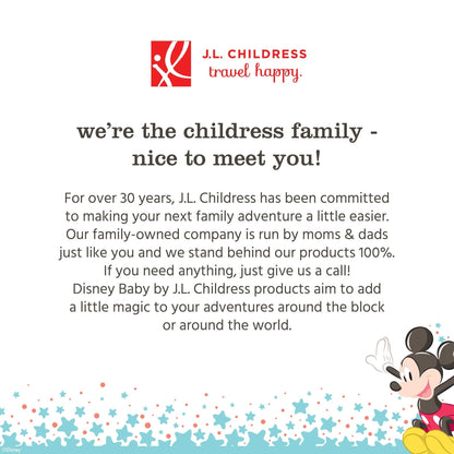 Disney Baby by J.L. Childress Side Sling Cargo Net, Stroller Organizer & Storage, Mickey Black