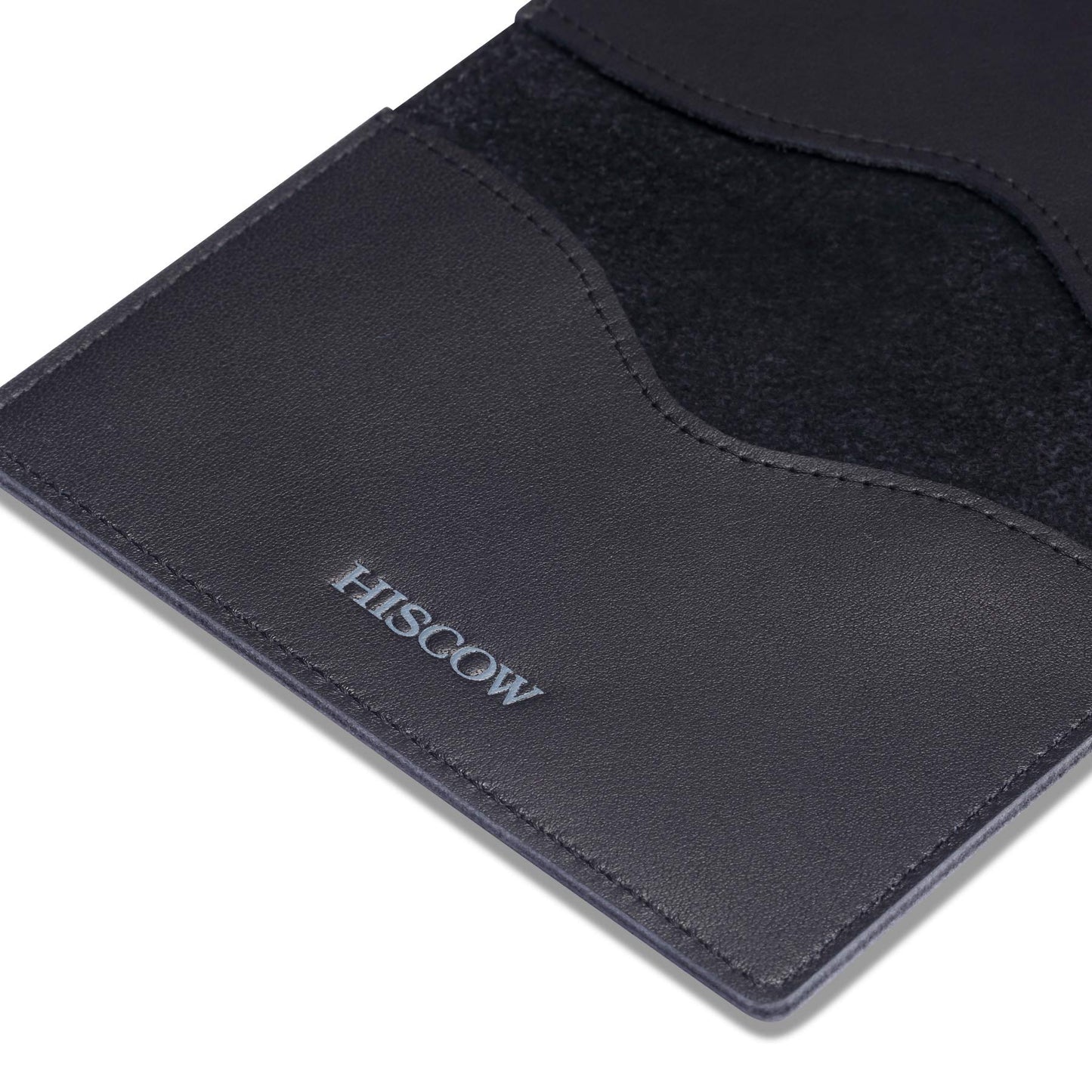 HISCOW Minimalist Thin Bifold Card Holder - Italian Calfskin