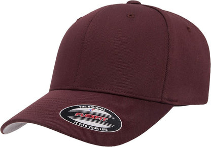 Flexfit Men's Athletic Baseball Fitted Cap Burgundy XL-XXL-strctured fit