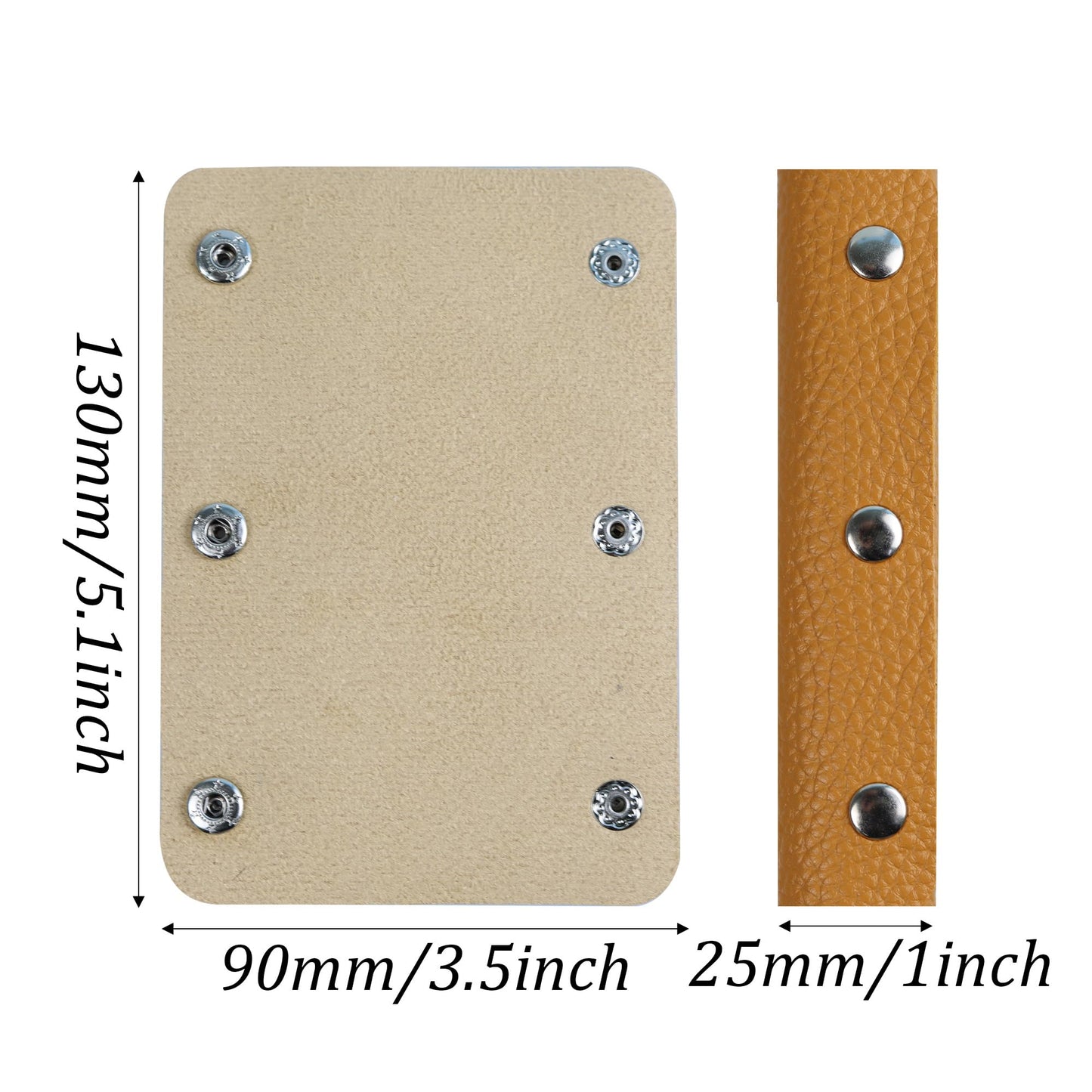 bociloy 2PCS Leather Handbag Handle Wrap Covers, Purse Wallet Strap Protector Pads, Soft Grip for Tote Bag Suitcase Travel Shopping Bag Craft Making Supplies, Brown
