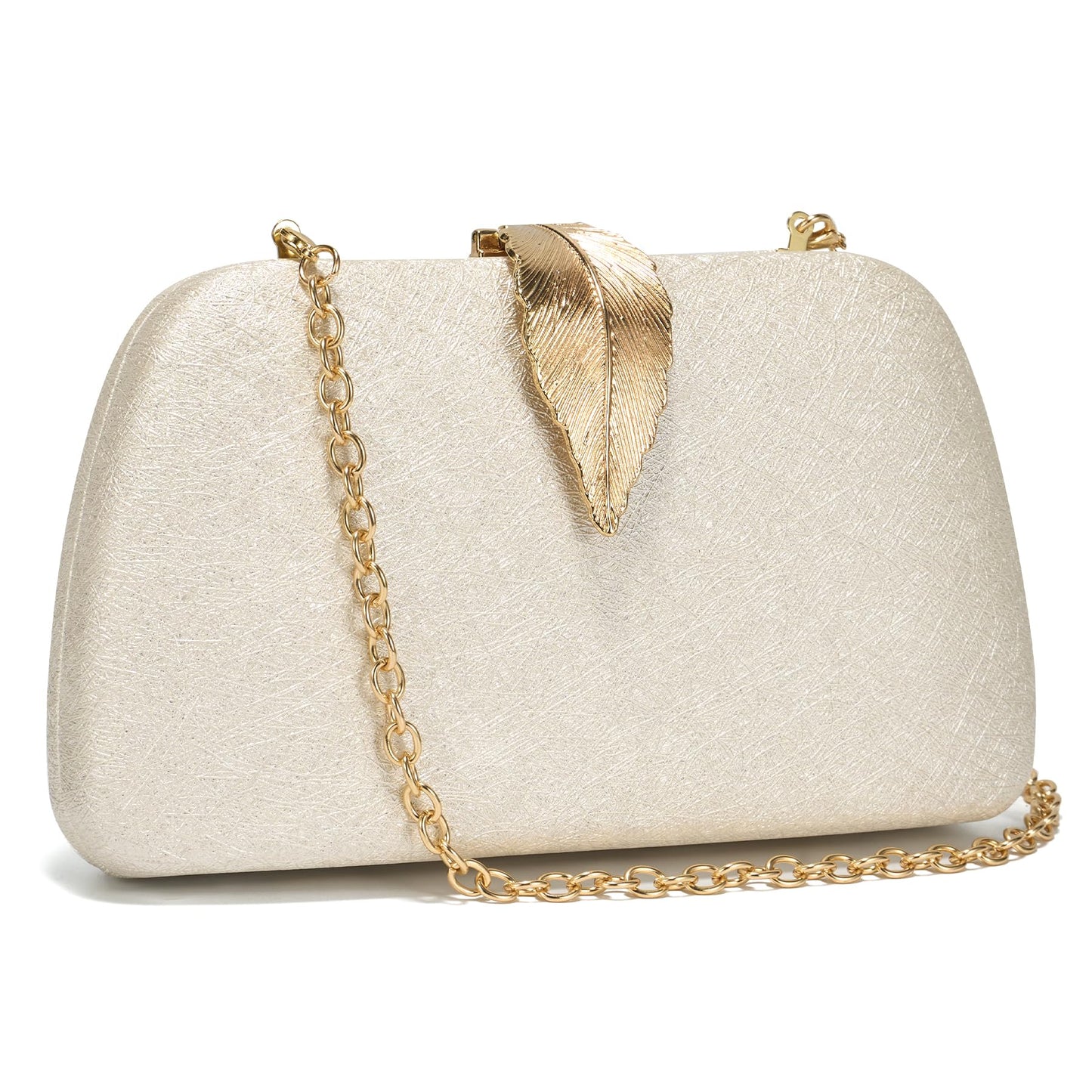 SWEETV CHUNLI Glitter Clutch Purses for Women Elegant Evening Bag for Parties, Weddings, and Formal Events