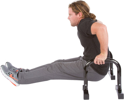 Trademark Innovations 14" Body Press, Dip, Push Up Bar Paralettes - Set of 2