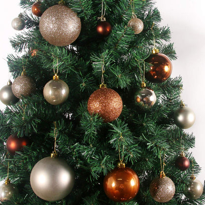 Champagne Gold 2.5" Christmas Balls Christmas Tree Decoration Ornaments Shatterproof Hanging Balls for Birthday Halloween Holiday Wedding Decorations Set of 24pcs