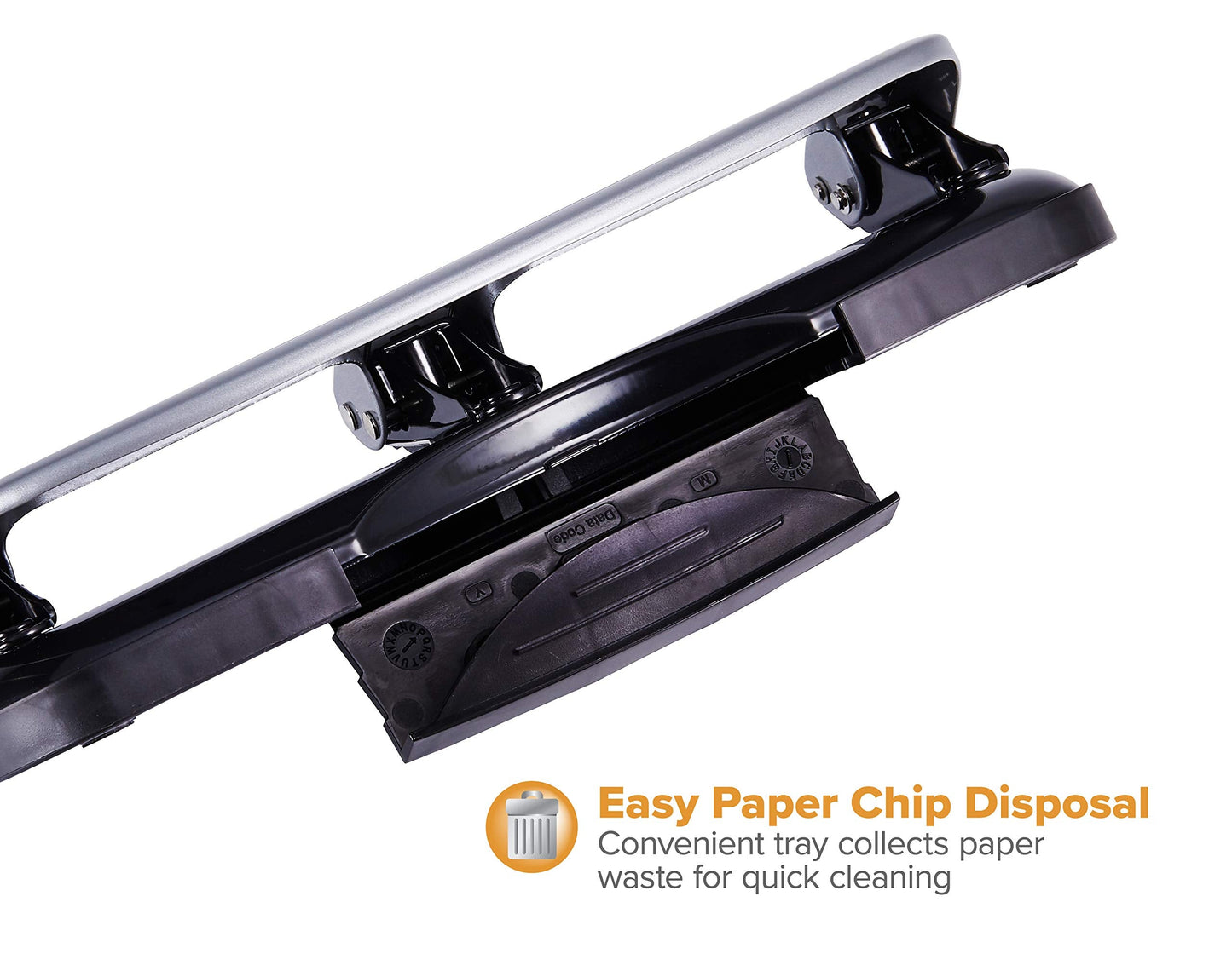 Bostitch Office EZ Squeeze 3-Hole Punch, 20 Sheet Capacity, Reduced Effort, No Jam Technology, Silver