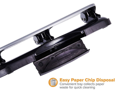 Bostitch Office EZ Squeeze 3-Hole Punch, 20 Sheet Capacity, Reduced Effort, No Jam Technology, Silver