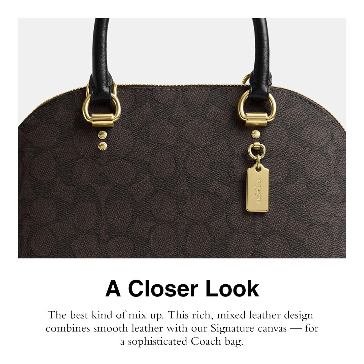 Coach Katy Satchel in Signature Canvas