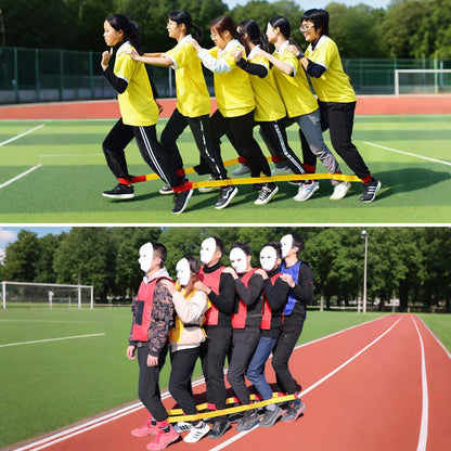 Sonyabecca Cooperative Band Walker 6-Legged Race Band Set Game Teamwork Training for Children Adult