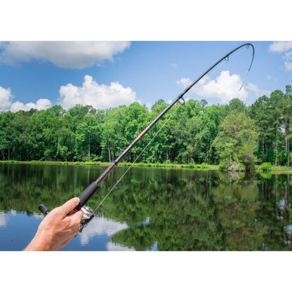 Ugly Stik 7’ GX2 Spinning Fishing Rod and Reel Spinning Combo, Ugly Tech Construction with Clear Tip Design, 7’ 1-Piece Rod