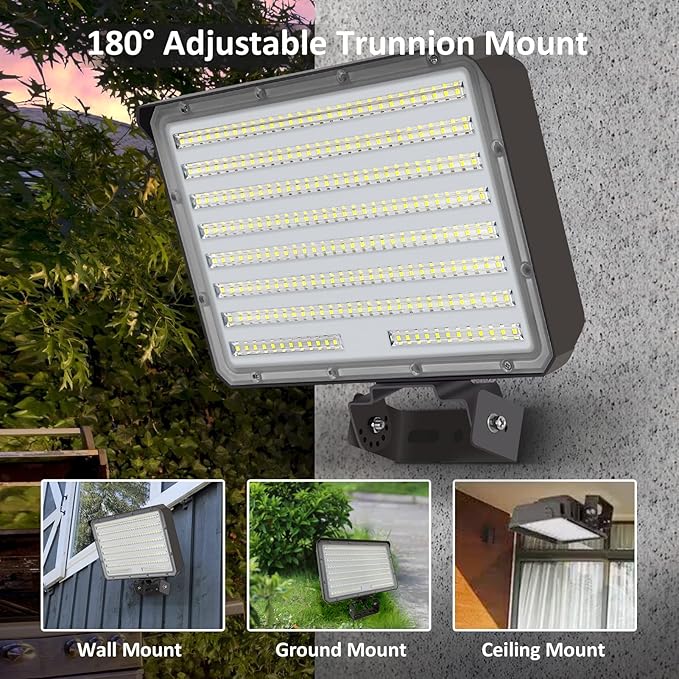 150W LED Outdoor LED Flood Light, 21000LM 1500W Equivalent, AC100-277V 5000K Daylight IP65 Waterproof Outdoor Sercurity Light for Landscape/Parking Lot