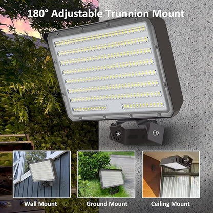 150W LED Outdoor LED Flood Light, 21000LM 1500W Equivalent, AC100-277V 5000K Daylight IP65 Waterproof Outdoor Sercurity Light for Landscape/Parking Lot
