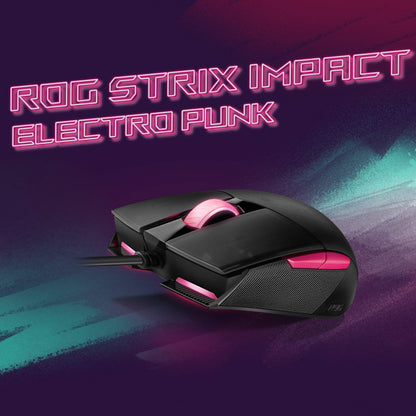 ASUS ROG Strix Impact III Wireless Gaming Mouse, 57 G Lightweight, 36K DPI Sensor, Bluetooth & 2,4GHz RF, ROG SpeedNova, Up to 618hrs Battery Life, Replaceable Switches, ROG Omni Receiver, Black
