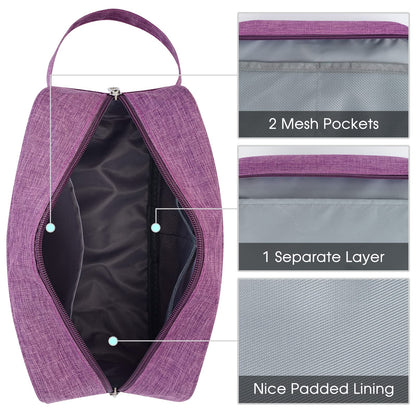 Narwey Travel Toiletry Bag for Women Traveling Dopp Kit Travel Bag for Toiletries Cosmetic Bag Makeup Bag Medicine Bag for Traveling (Dark Purple)
