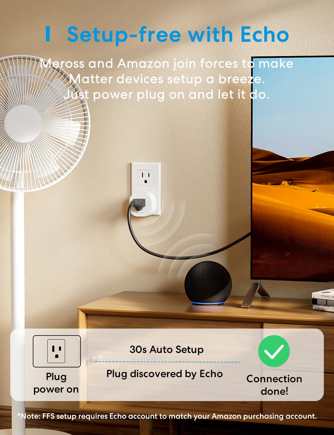 meross Matter Smart Plug Mini, FFS Easy Setup, 100% Privacy Smart Outlet, Compact Size, Support Apple Home, Alexa, Google Home with Schedule and Timer, App and Voice Control, 2.4G Wi-Fi Only (4 Pack)