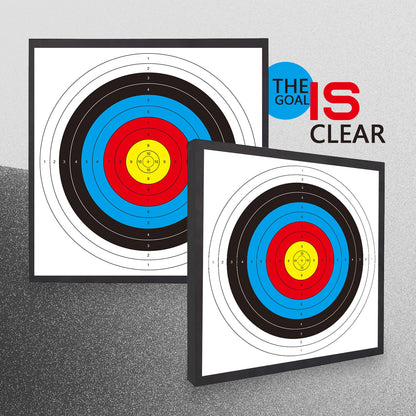 20pcs Archery Targets Paper,Bow and Arrow Target for Hunting Backyard,Standard Archery 10 Rings Competitive Target Faces for Archery Target Practice Accessories