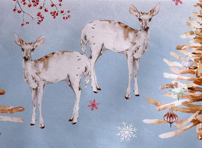 Maison d' Hermine Table Cloth Rectangle Table 100% Cotton 70 x 120 Inches Fall Tablecloth Reusable Everyday Use for Thanksgiving Christmas Decorations Dining Farmhouse Party (Fairy Tale Forest)