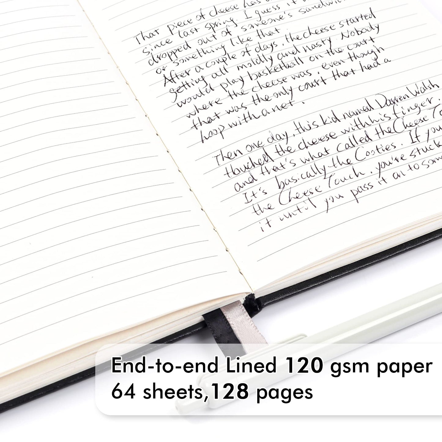 24 Pack Journal Notebook for Work, Feela Business Notebook Bulk Hardcover Lined Writing Journal with Pen Holder for Men Women Note Taking, with 24 Black Pens, 120 GSM, 5.1”x8.3”, A5, Black