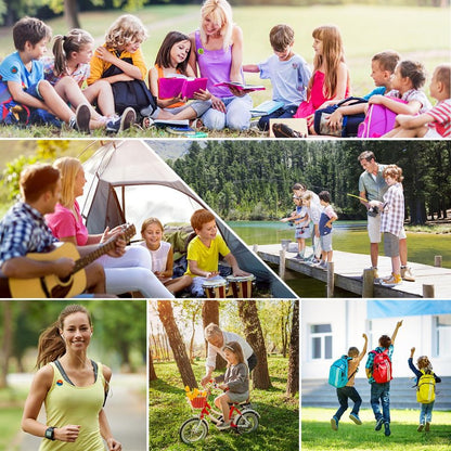 Mosquito Repellent Stickers, 300 Pack for Kids & Adults, Outdoor/Indoor, Natural Plant-Based, 6 Mosquito Bracelets Included