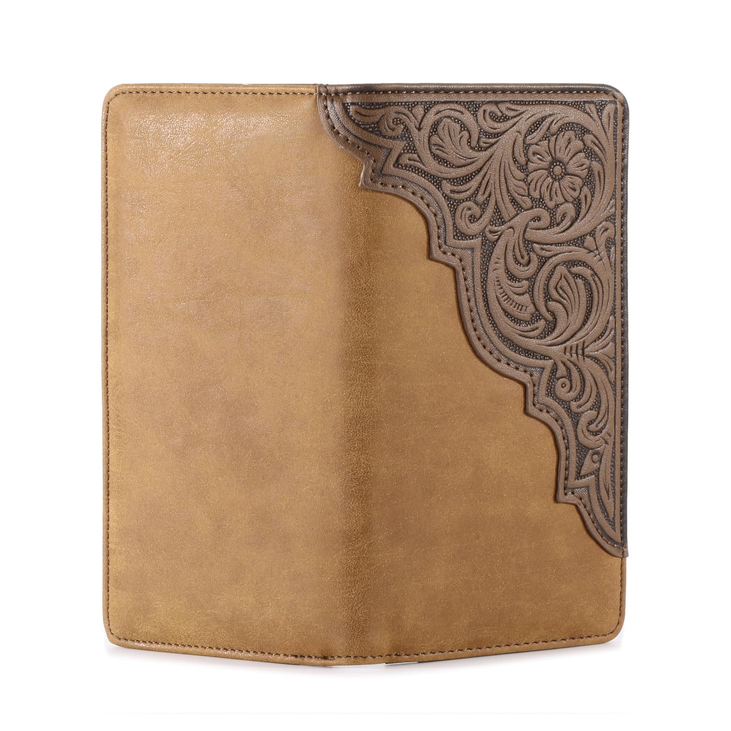 Montana West Western Wallet for Men Long Bifold Wallet with Card Slots RFID Blocking Cowboy Vintage Checkbook Wallet Gift for Men