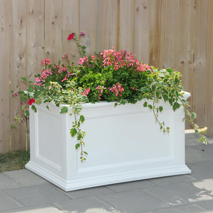 Mayne 5826W 5826-W Fairfield 20x36 Planter, 20 by 36-Inch, White