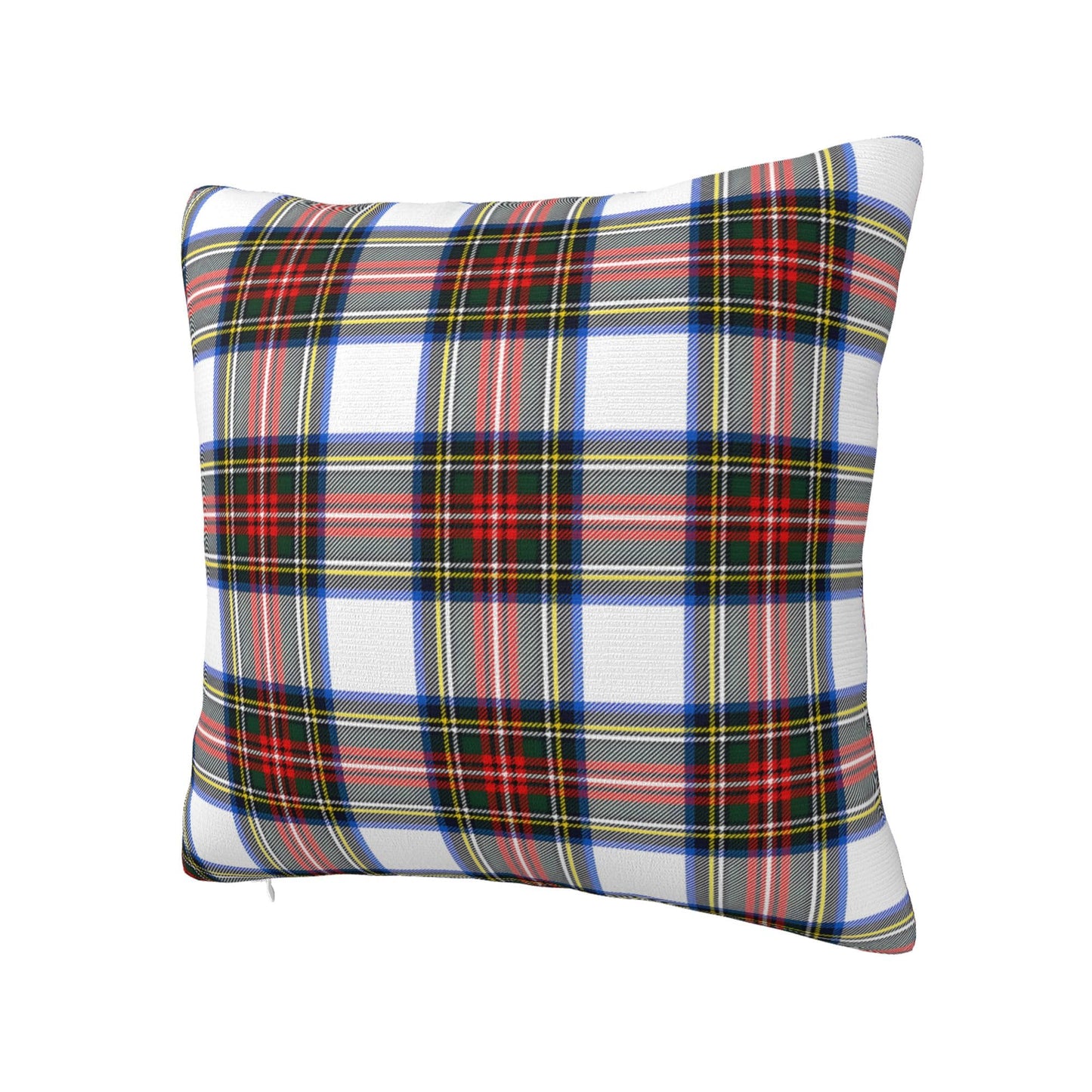 JOOCAR Plaid Pillow Cover 26x26 inch Scottish Tartan Red and White Plaid Throw Pillow Cover Farmhouse Christmas Decoration Xmas Decor Winter Holiday Cushion Case for Sofa Couch