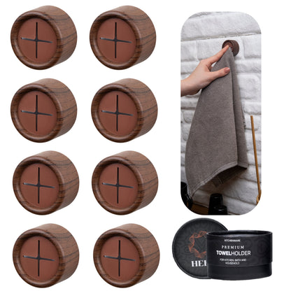 HEFA Towel Hooks, Towel Holder, Dish Towel Holder, Kitchen Organization, Kitchen Towel Hook, Kitchen Towel Holder, Hand Towel Holder, Kitchen Gadgets, Kitchen Essentials, Bathroom Accessories, 4 Pack